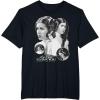 imageStar Wars Leia Organa I Love You Black ampamp White Portrait TShirtBlack