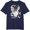 imageStar Wars Leia Organa I Love You Black ampamp White Portrait TShirtNavy Blue