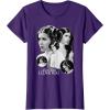 imageStar Wars Leia Organa I Love You Black ampamp White Portrait TShirtPurple