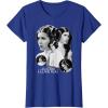 imageStar Wars Leia Organa I Love You Black ampamp White Portrait TShirtRoyal Blue