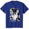 imageStar Wars Leia Organa I Love You Black ampamp White Portrait TShirtRoyal Blue
