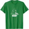 imageStar Wars  XWing and TIE Fighter Battle TShirtKelly Green