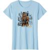 imageStar Wars  Chewbacca Warrior Pose TShirtBaby Blue