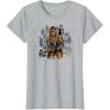 imageStar Wars  Chewbacca Warrior Pose TShirtHeather Grey