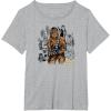 imageStar Wars  Chewbacca Warrior Pose TShirtHeather Grey