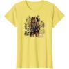 imageStar Wars  Chewbacca Warrior Pose TShirtLemon Yellow