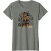 imageStar Wars  Chewbacca Warrior Pose TShirtOlive Heather