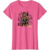 imageStar Wars  Chewbacca Warrior Pose TShirtPink Heather