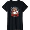 imageStar Wars  Han Luke Leia ampamp Chewy Holiday Caroling TShirtBlack