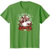 imageStar Wars  Han Luke Leia ampamp Chewy Holiday Caroling TShirtGrass Green