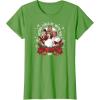 imageStar Wars  Han Luke Leia ampamp Chewy Holiday Caroling TShirtGrass Green