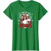imageStar Wars  Han Luke Leia ampamp Chewy Holiday Caroling TShirtKelly Green
