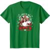 imageStar Wars  Han Luke Leia ampamp Chewy Holiday Caroling TShirtKelly Green