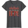 imageStar Wars Andor Rebellions Are Built On Hope Vintage Logo TShirtDark Heather Grey