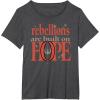 imageStar Wars Andor Rebellions Are Built On Hope Vintage Logo TShirtDark Heather Grey