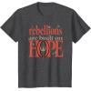 imageStar Wars Andor Rebellions Are Built On Hope Vintage Logo TShirtDark Heather Grey