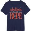 imageStar Wars Andor Rebellions Are Built On Hope Vintage Logo TShirtNavy Blue