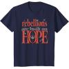 imageStar Wars Andor Rebellions Are Built On Hope Vintage Logo TShirtNavy Blue