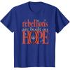 imageStar Wars Andor Rebellions Are Built On Hope Vintage Logo TShirtRoyal Blue