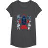 imageStar Wars Classic Darth Vader Join Me Empire Chibi TShirtDark Heather Grey