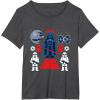 imageStar Wars Classic Darth Vader Join Me Empire Chibi TShirtDark Heather Grey