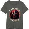 imageStar Wars Fathers Day I Am Your Father Vader Vintage TShirtAsphalt Grey