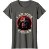 imageStar Wars Fathers Day I Am Your Father Vader Vintage TShirtAsphalt Grey