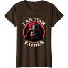 imageStar Wars Fathers Day I Am Your Father Vader Vintage TShirtBrown