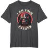 imageStar Wars Fathers Day I Am Your Father Vader Vintage TShirtDark Heather Grey