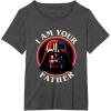 imageStar Wars Fathers Day I Am Your Father Vader Vintage TShirtDark Heather Grey