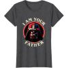 imageStar Wars Fathers Day I Am Your Father Vader Vintage TShirtDark Heather Grey