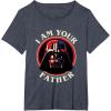 imageStar Wars Fathers Day I Am Your Father Vader Vintage TShirtHeather Blue