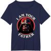 imageStar Wars Fathers Day I Am Your Father Vader Vintage TShirtNavy Blue