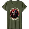 imageStar Wars Fathers Day I Am Your Father Vader Vintage TShirtOlive Green
