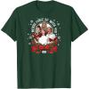imageStar Wars  Han Luke Leia ampamp Chewy Holiday Caroling TShirtDark Green
