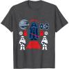 imageStar Wars Classic Darth Vader Join Me Empire Chibi TShirtDark Heather Grey