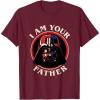 imageStar Wars Fathers Day I Am Your Father Vader Vintage TShirtBurgundy