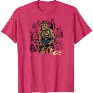 imageStar Wars  Chewbacca Warrior Pose TShirtRed Heather