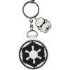 imageBioworld Star Wars Galactic Empire Rubber Air Tag Holder Keychain Wristlet With Lobster Claw Clasp and 15quot Rubber Stormtrooper Pendant