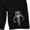imageBioworld The Mandalorian Mythosaur Skull Mens Black Sleep Pajama ShortsBlack