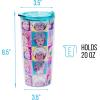 imageSilver Buffalo Star Wars Featuring Luke Skywalker Princess Leia Hans Solo Chewbacca Yoda R2D2 and C3PO Double Wall Stainless Steel Travel Mug With Handle 15 OuncesGolden Girls Character Grid