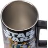 imageSilver Buffalo Star Wars Featuring Luke Skywalker Princess Leia Hans Solo Chewbacca Yoda R2D2 and C3PO Double Wall Stainless Steel Travel Mug With Handle 15 OuncesStar Wars 15 Ounces