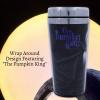 imageSilver Buffalo Star Wars Featuring Luke Skywalker Princess Leia Hans Solo Chewbacca Yoda R2D2 and C3PO Double Wall Stainless Steel Travel Mug With Handle 15 OuncesGray