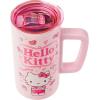 imageSilver Buffalo Star Wars Featuring Luke Skywalker Princess Leia Hans Solo Chewbacca Yoda R2D2 and C3PO Double Wall Stainless Steel Travel Mug With Handle 15 OuncesHello Kitty Strawberry Milk 15 Ounces