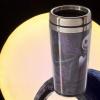 imageSilver Buffalo Star Wars Featuring Luke Skywalker Princess Leia Hans Solo Chewbacca Yoda R2D2 and C3PO Double Wall Stainless Steel Travel Mug With Handle 15 OuncesGray