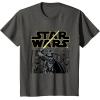 imageStar Wars Classic Darth Vader Empire Attack Panel TShirtAsphalt Grey