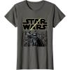 imageStar Wars Classic Darth Vader Empire Attack Panel TShirtAsphalt Grey