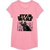 imageStar Wars Classic Darth Vader Empire Attack Panel TShirtPink