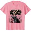 imageStar Wars Classic Darth Vader Empire Attack Panel TShirtPink