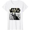 imageStar Wars Classic Darth Vader Empire Attack Panel TShirtWhite
